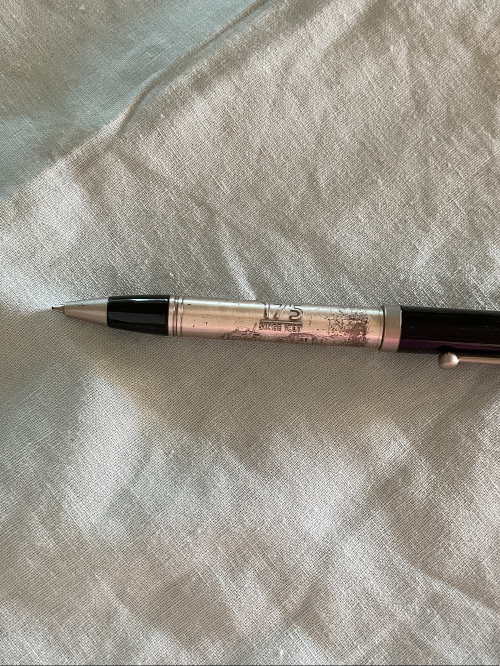 175 year anniversary John Deere Silver and Black Ink, refill case and sleeve